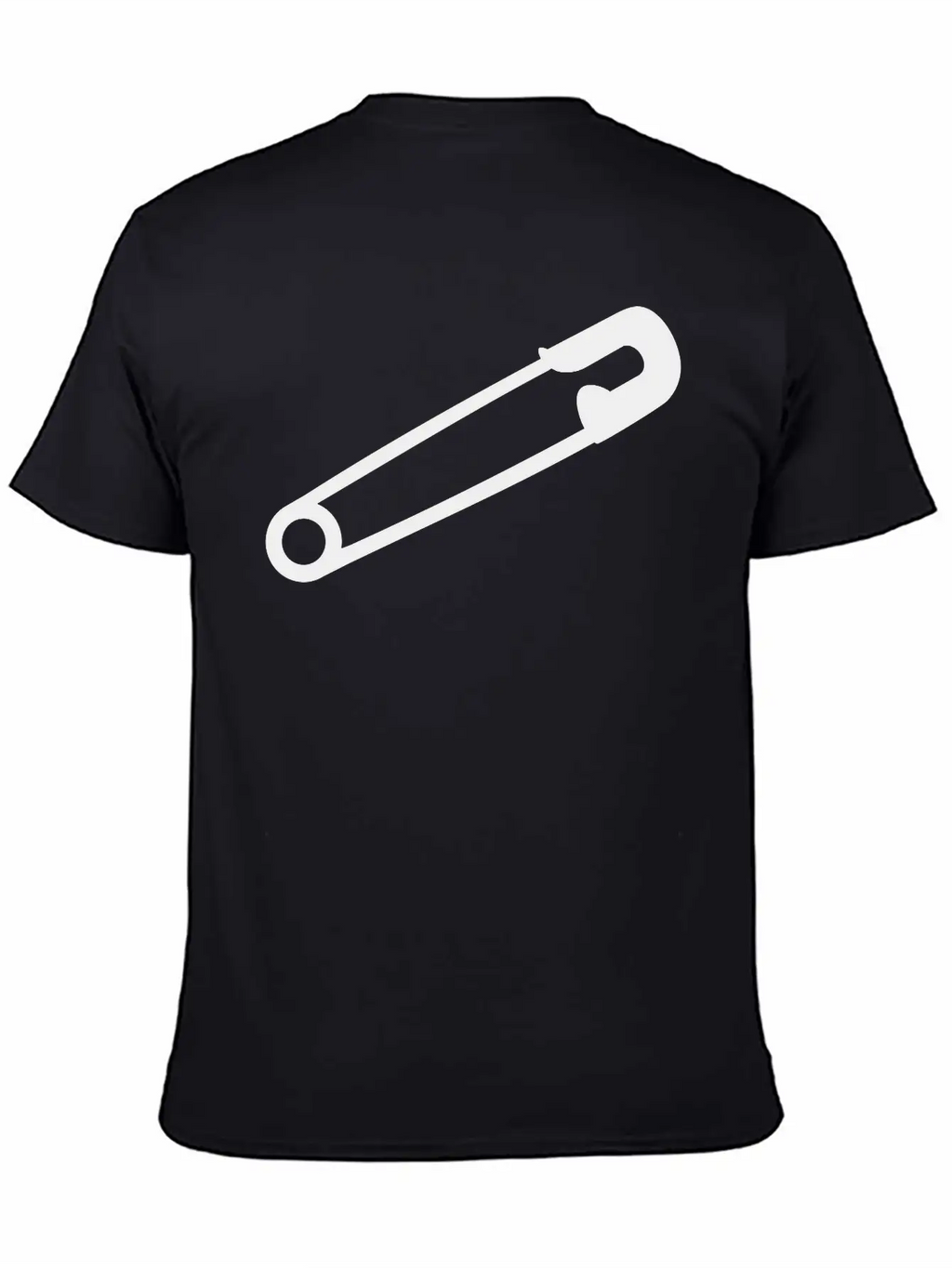 Safety Pin Breathable Soft Cotton T-Shirt – Timeless Casual Look
