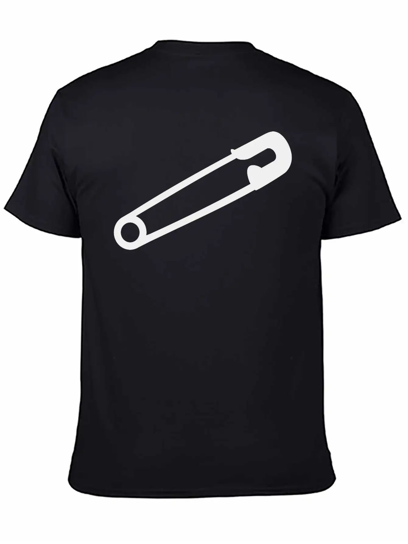 Safety Pin Breathable Soft Cotton T-Shirt – Timeless Casual Look