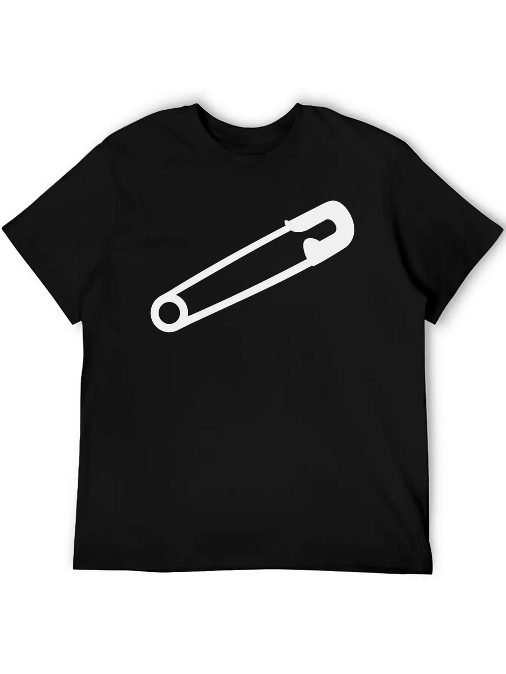 Safety Pin Breathable Soft Cotton T-Shirt – Timeless Casual Look