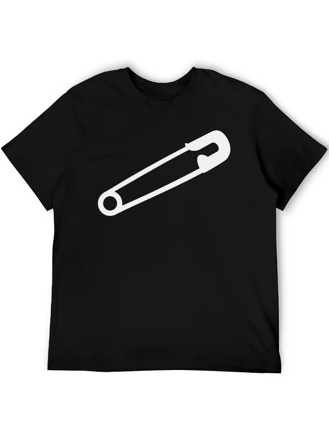 Safety Pin Breathable Soft Cotton T-Shirt – Timeless Casual Look