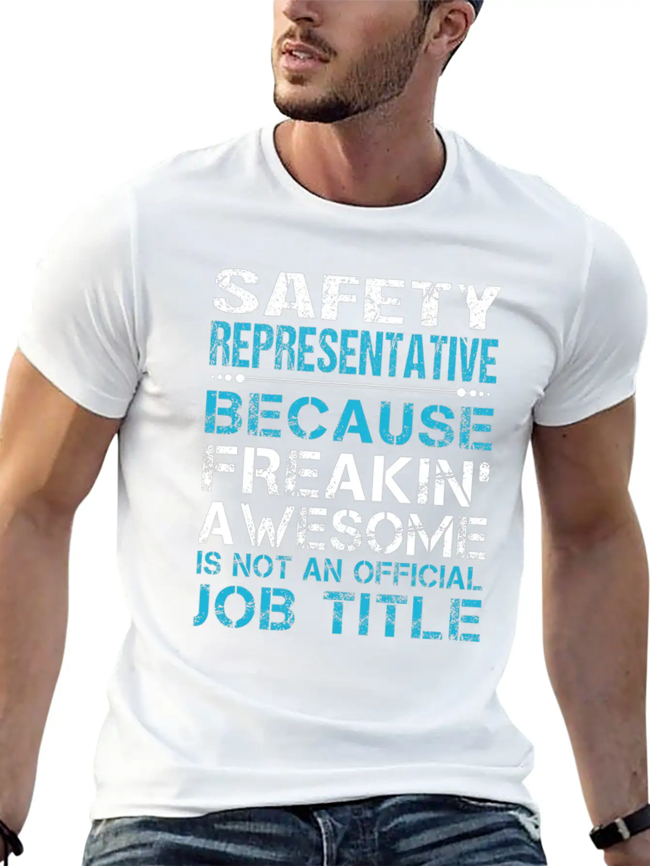 Safety Representative T Shirt - Freaking Awesome G Casual Graphic T-Shirt – Simple And Comfortable Daily Wear