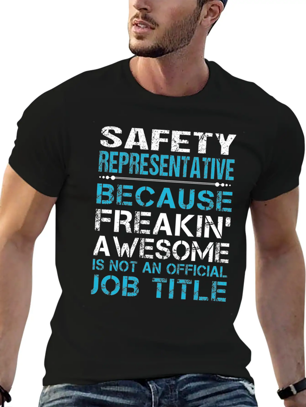 Safety Representative T Shirt - Freaking Awesome G Casual Graphic T-Shirt – Simple And Comfortable Daily Wear