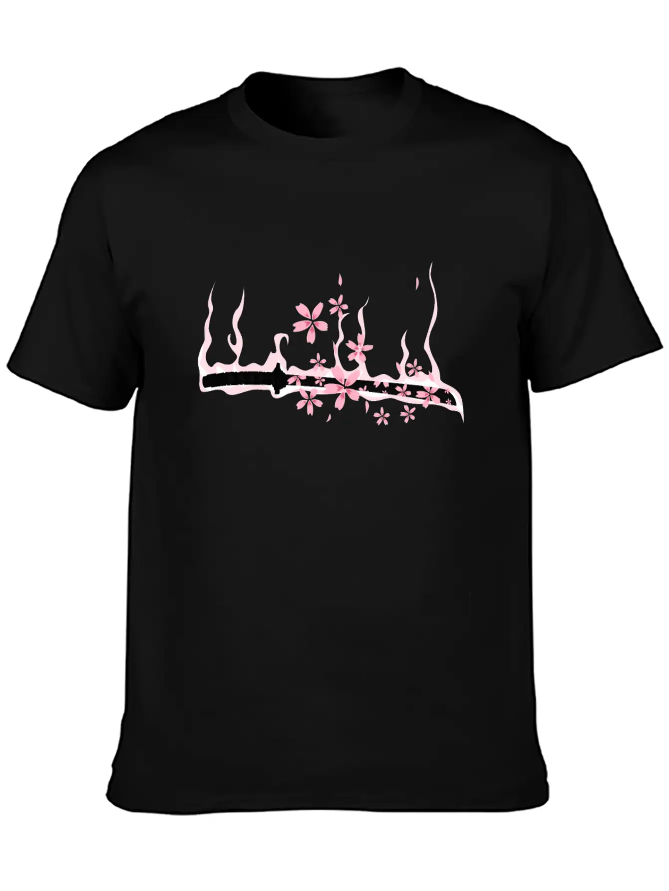 Sakura Katana Cherry Blossom Festival Tree Japan Casual Graphic T-Shirt – Simple And Comfortable Daily Wear