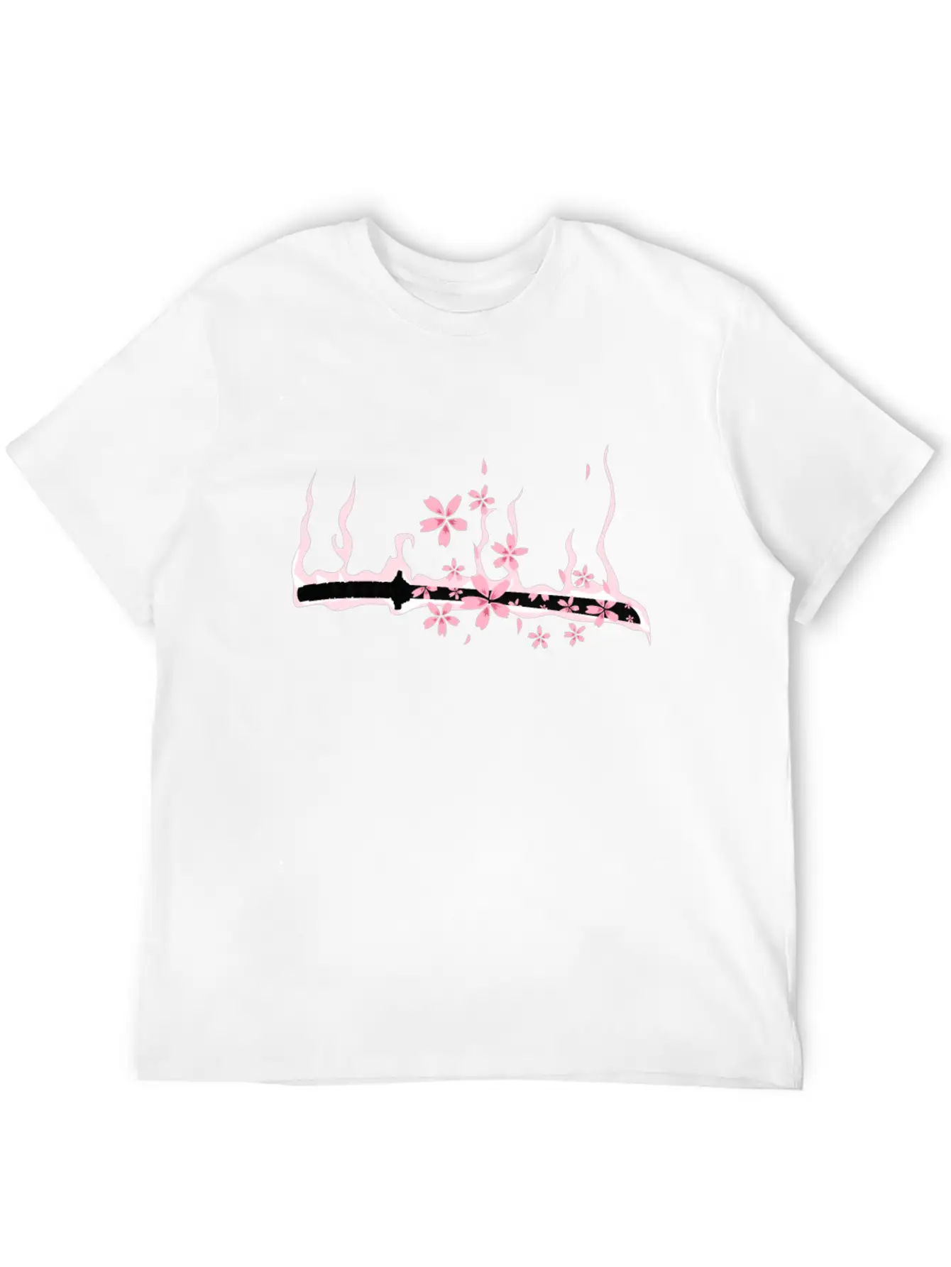 Sakura Katana Cherry Blossom Festival Tree Japan Casual Graphic T-Shirt – Simple And Comfortable Daily Wear
