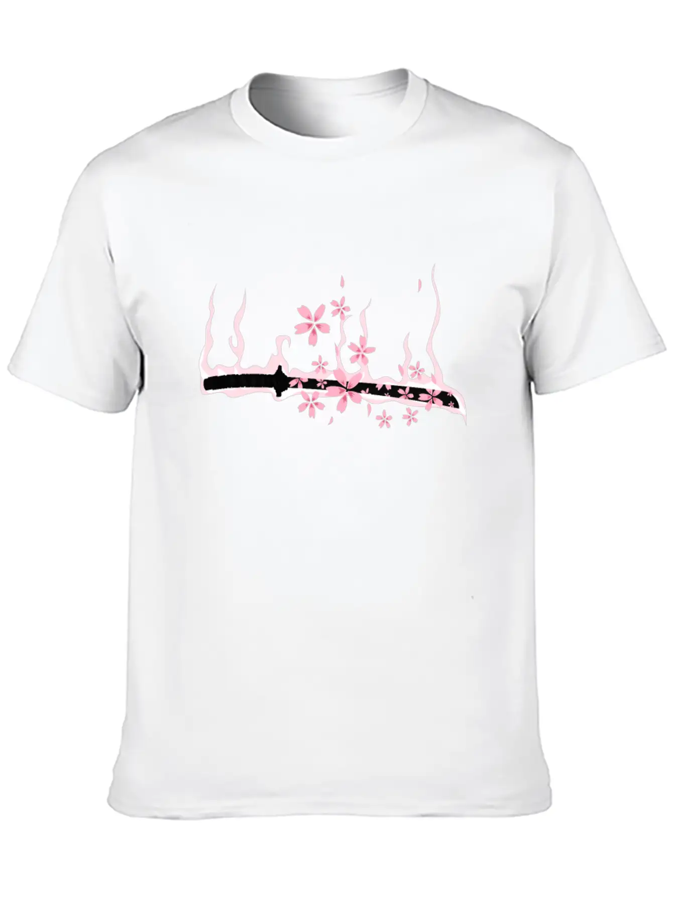 Sakura Katana Cherry Blossom Festival Tree Japan Casual Graphic T-Shirt – Simple And Comfortable Daily Wear