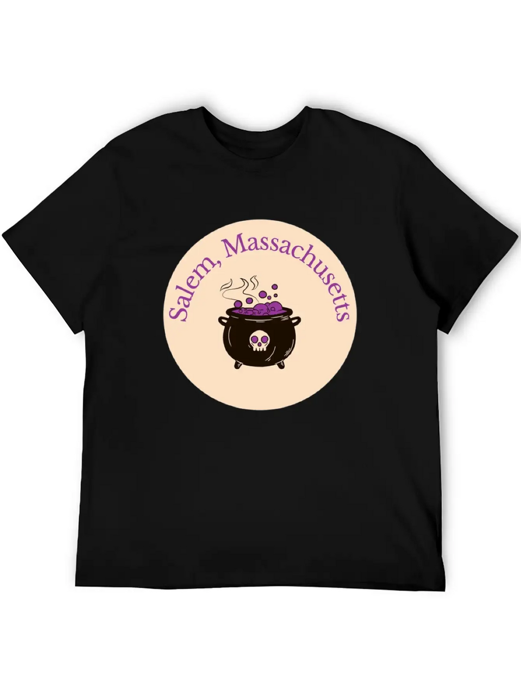 Salem Mass Cauldron Unisex Casual T-Shirt – Clean Design For Daily Comfort