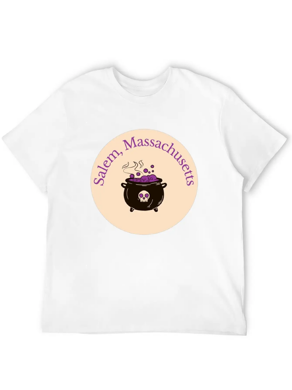 Salem Mass Cauldron Unisex Casual T-Shirt – Clean Design For Daily Comfort