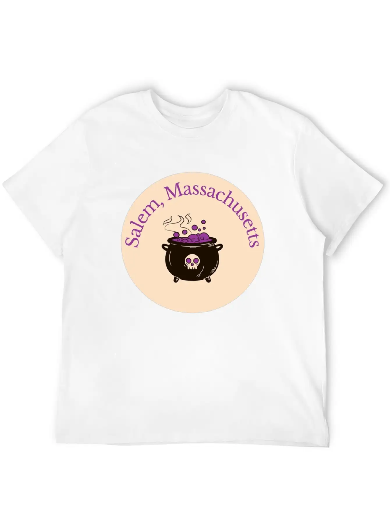 Salem Mass Cauldron Unisex Casual T-Shirt – Clean Design For Daily Comfort