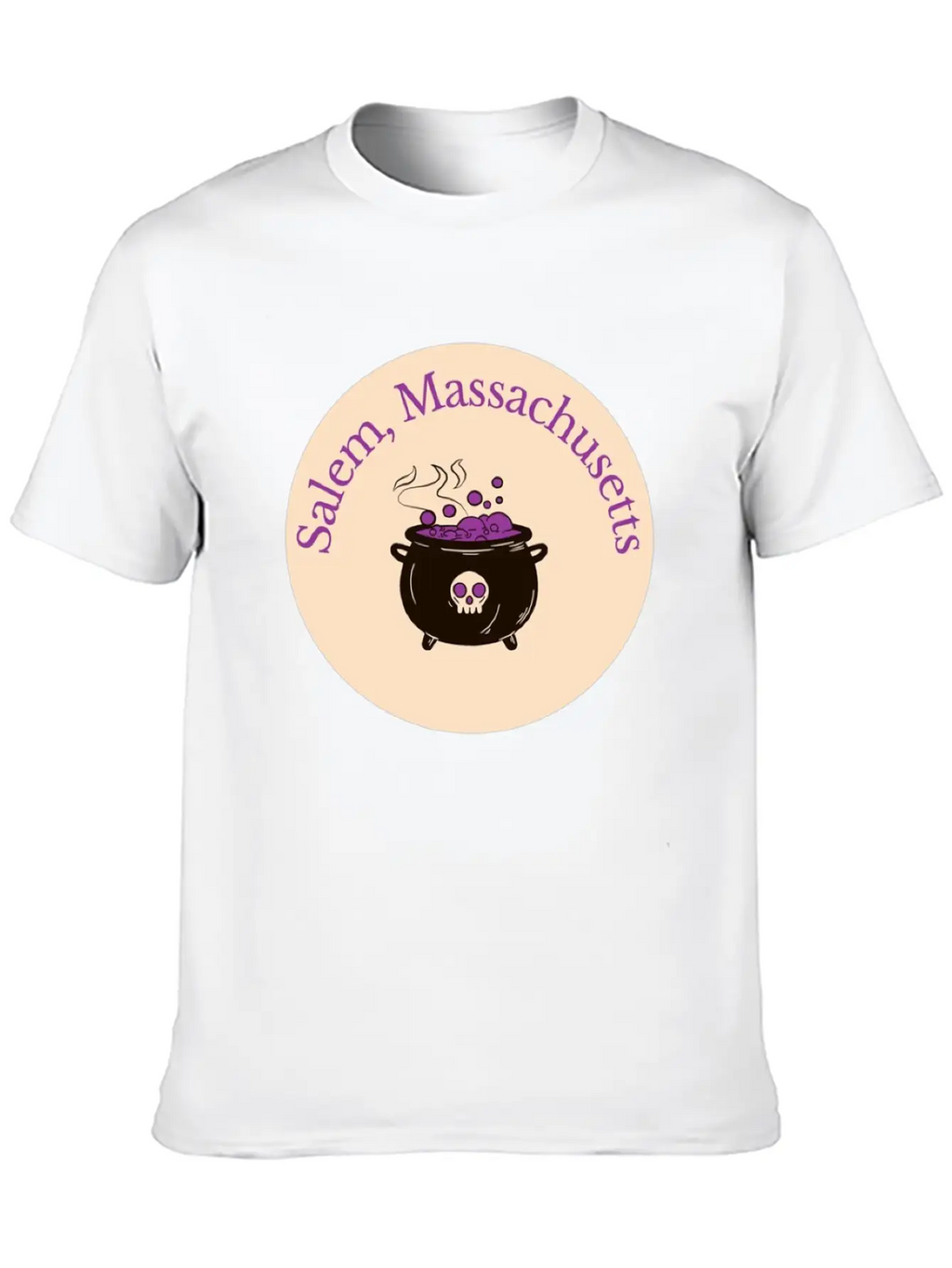 Salem Mass Cauldron Unisex Casual T-Shirt – Clean Design For Daily Comfort