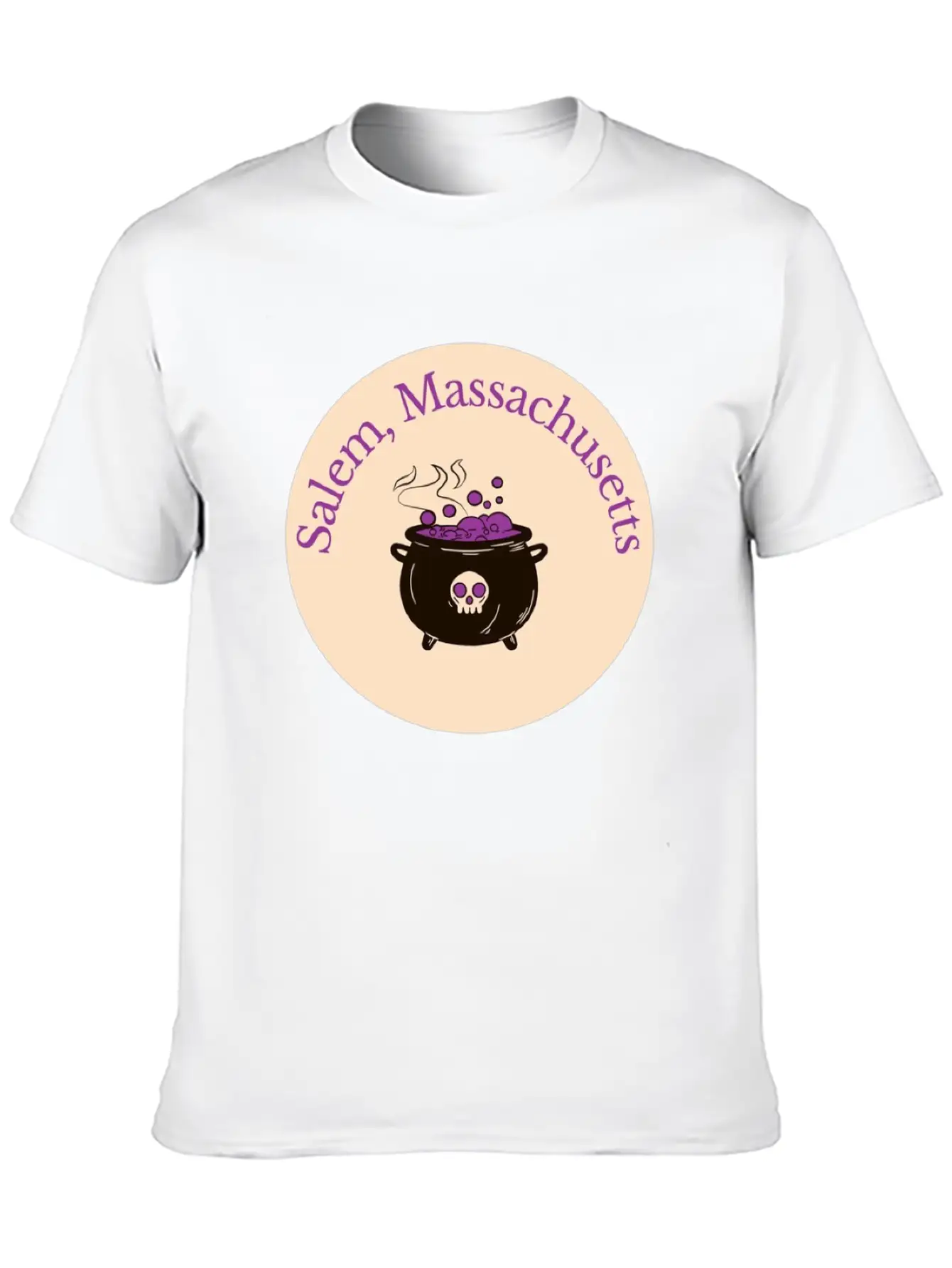 Salem Mass Cauldron Unisex Casual T-Shirt – Clean Design For Daily Comfort