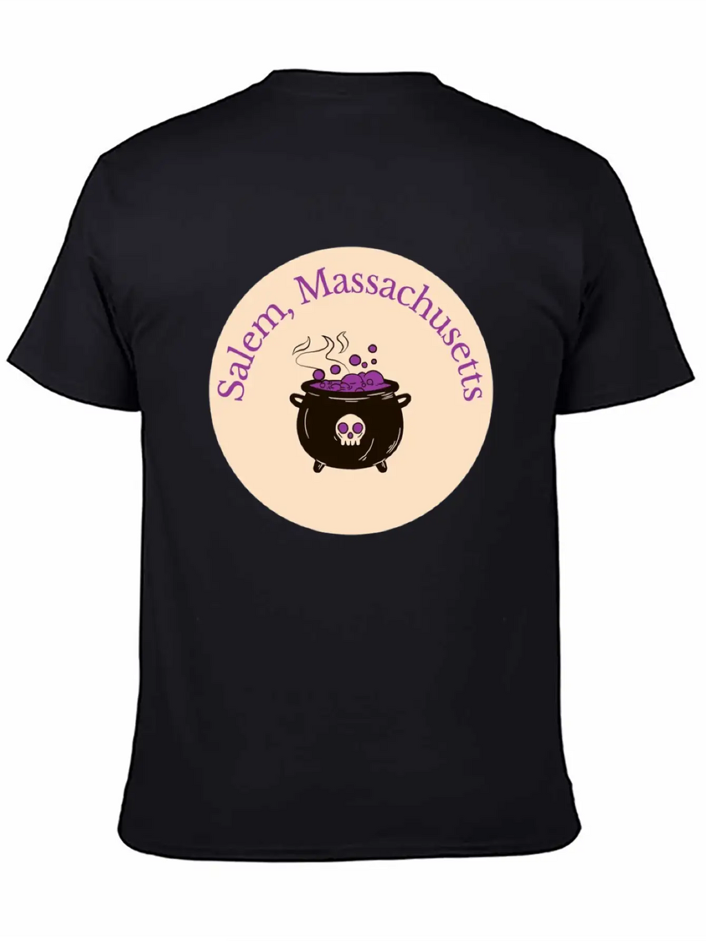 Salem Mass Cauldron Unisex Casual T-Shirt – Clean Design For Daily Comfort