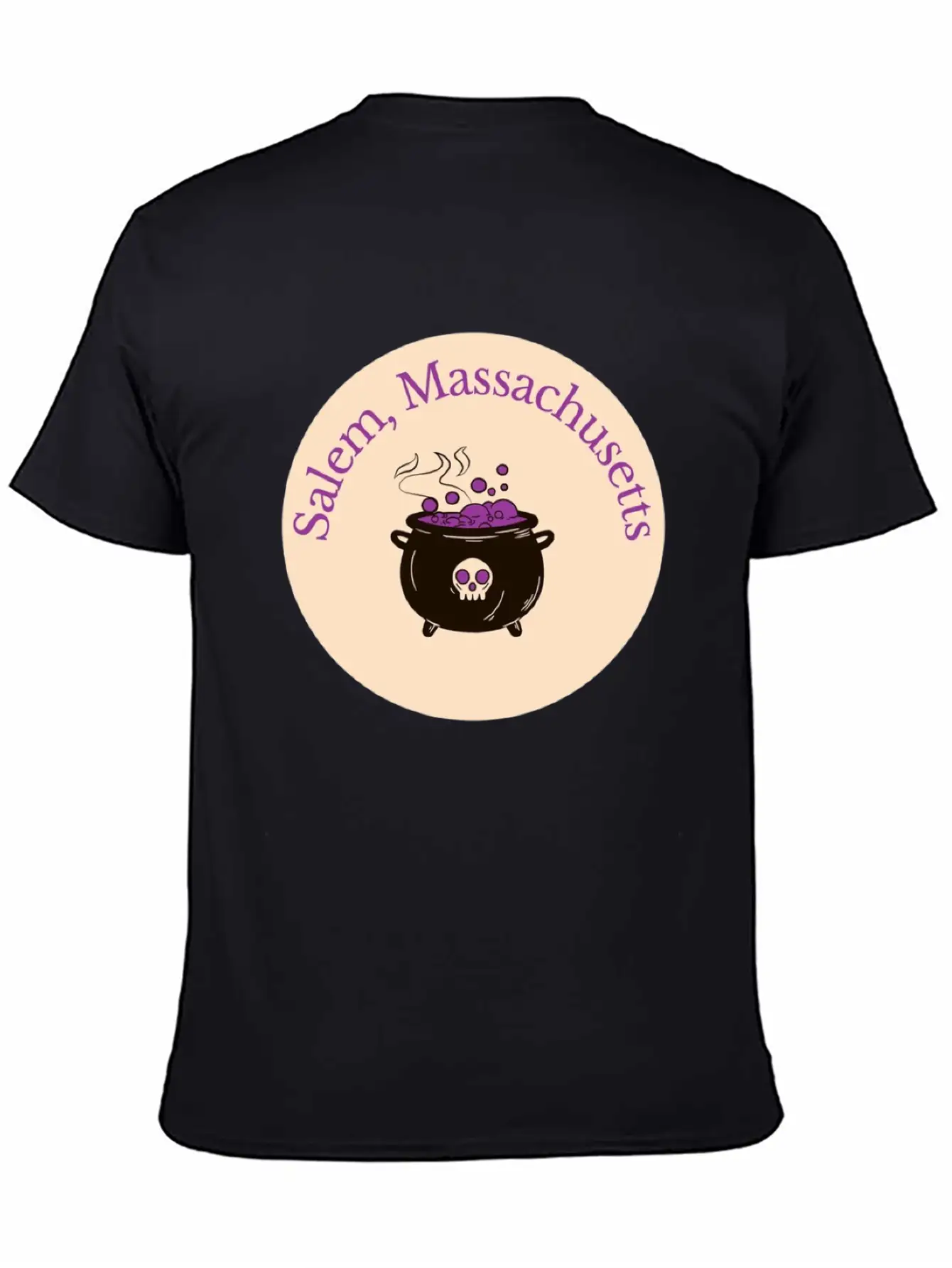 Salem Mass Cauldron Unisex Casual T-Shirt – Clean Design For Daily Comfort