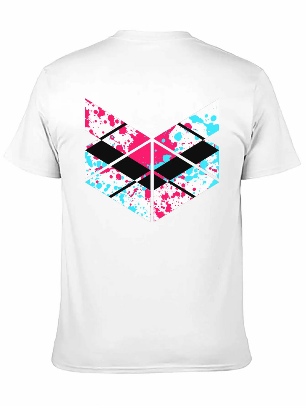 SaMPL And HoLD Paint Splatter Logo Unisex Short Sleeve Soft Cotton T-Shirt – Casual Everyday Wear