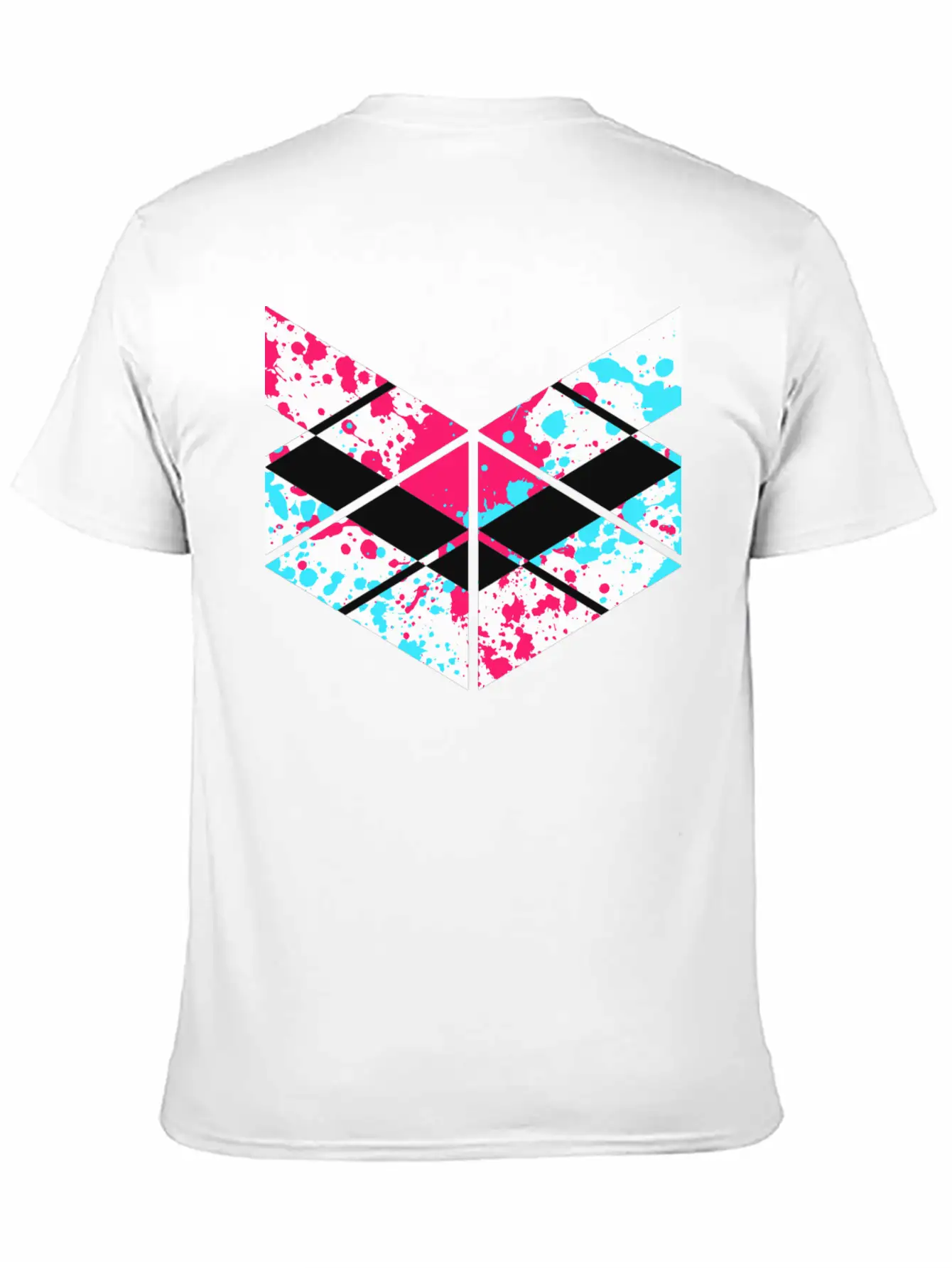SaMPL And HoLD Paint Splatter Logo Unisex Short Sleeve Soft Cotton T-Shirt – Casual Everyday Wear