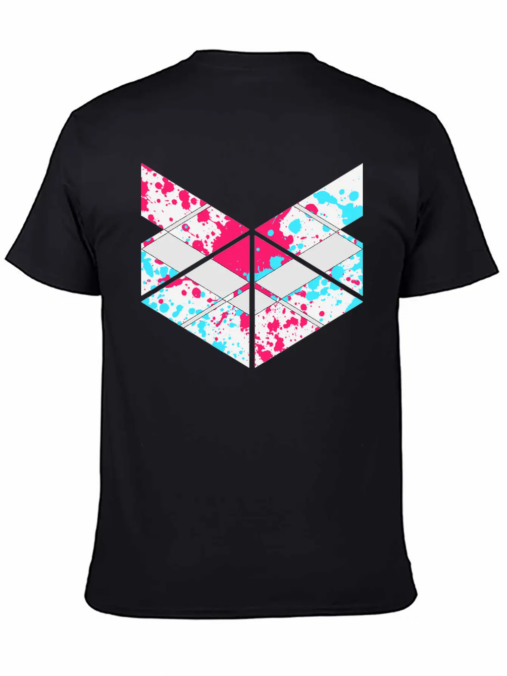 SaMPL And HoLD Paint Splatter Logo Unisex Short Sleeve Soft Cotton T-Shirt – Casual Everyday Wear