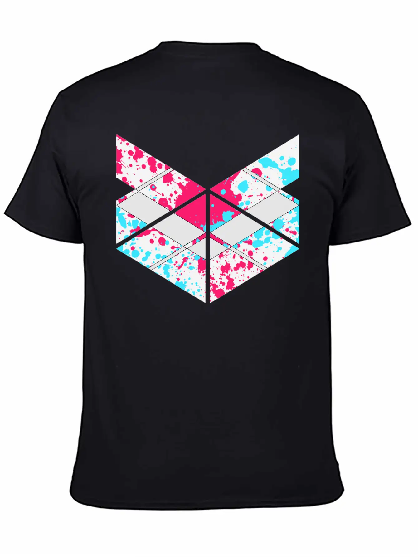 SaMPL And HoLD Paint Splatter Logo Unisex Short Sleeve Soft Cotton T-Shirt – Casual Everyday Wear