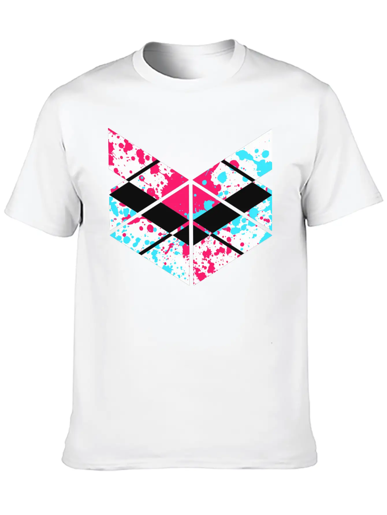 SaMPL And HoLD Paint Splatter Logo Unisex Short Sleeve Soft Cotton T-Shirt – Casual Everyday Wear