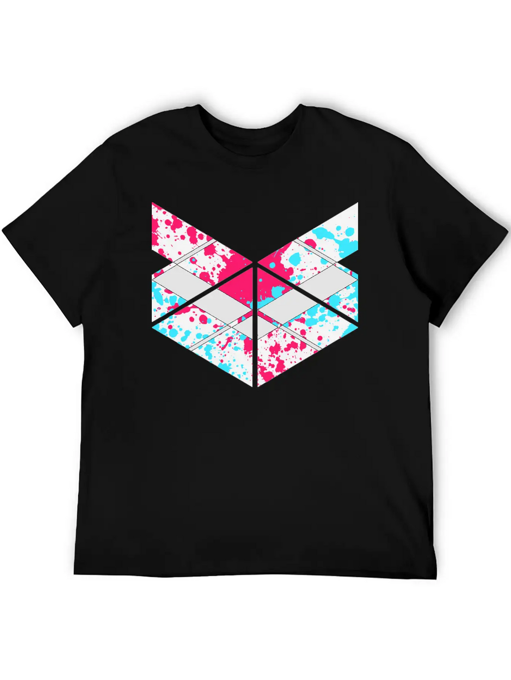 SaMPL And HoLD Paint Splatter Logo Unisex Short Sleeve Soft Cotton T-Shirt – Casual Everyday Wear