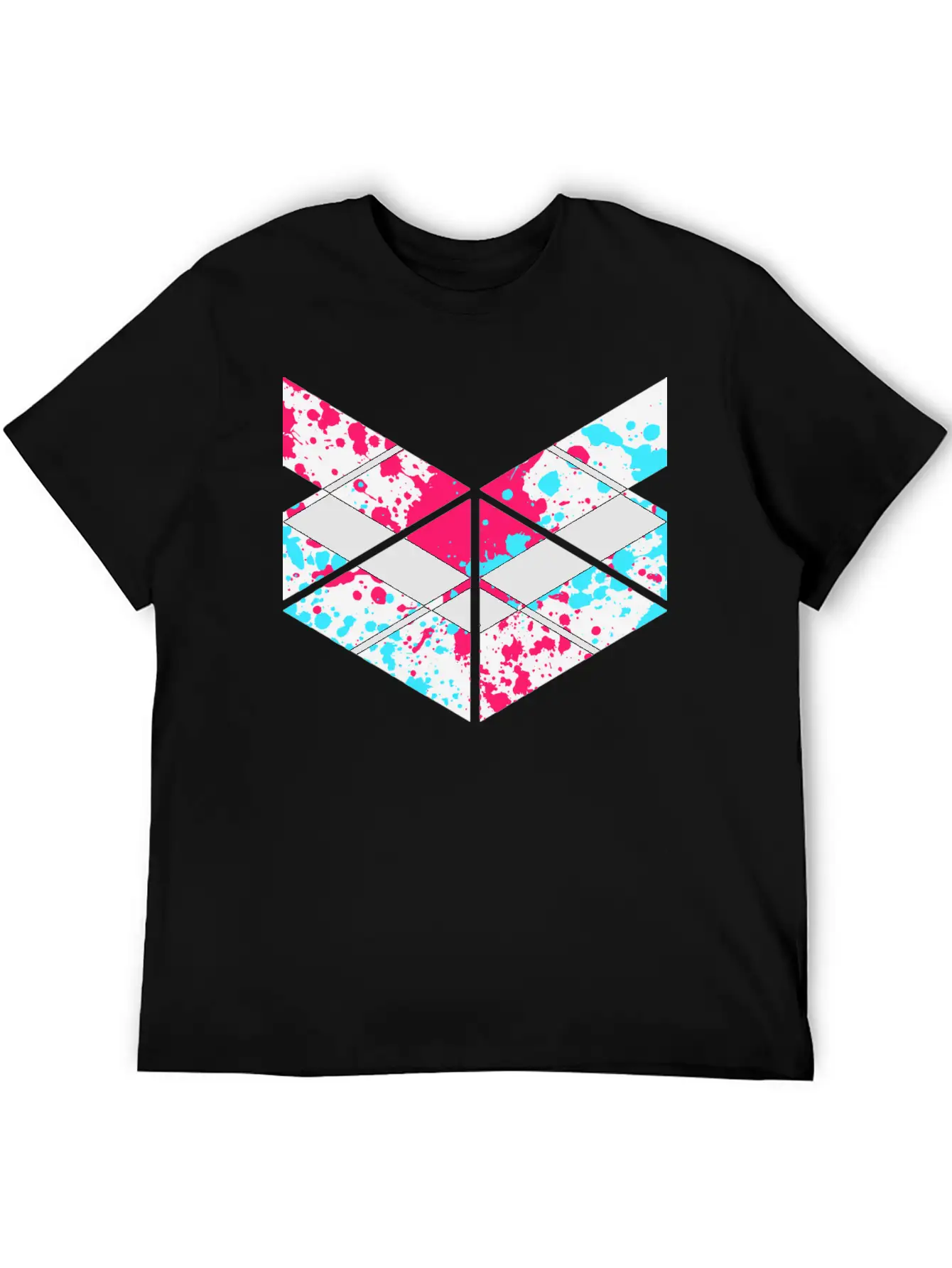SaMPL And HoLD Paint Splatter Logo Unisex Short Sleeve Soft Cotton T-Shirt – Casual Everyday Wear