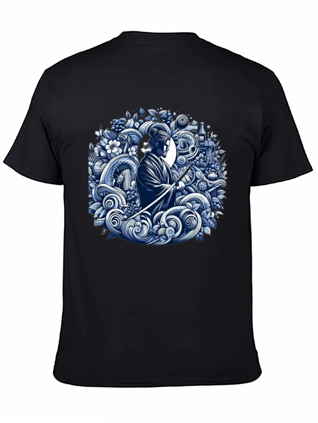 Samurai Spirit Casual Graphic T-Shirt – Simple And Comfortable Daily Wear