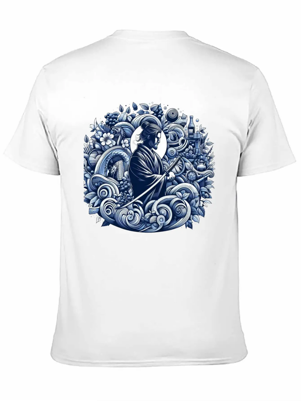 Samurai Spirit Casual Graphic T-Shirt – Simple And Comfortable Daily Wear
