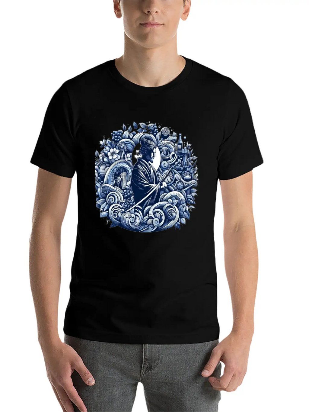 Samurai Spirit Casual Graphic T-Shirt – Simple And Comfortable Daily Wear