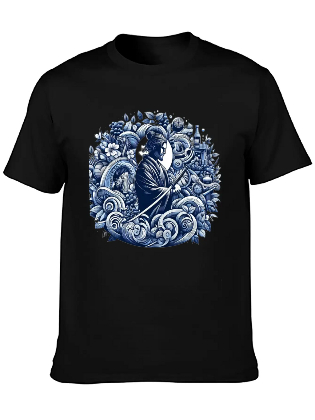 Samurai Spirit Casual Graphic T-Shirt – Simple And Comfortable Daily Wear