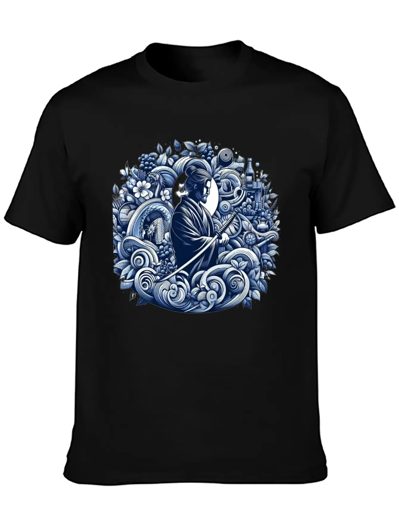 Samurai Spirit Casual Graphic T-Shirt – Simple And Comfortable Daily Wear