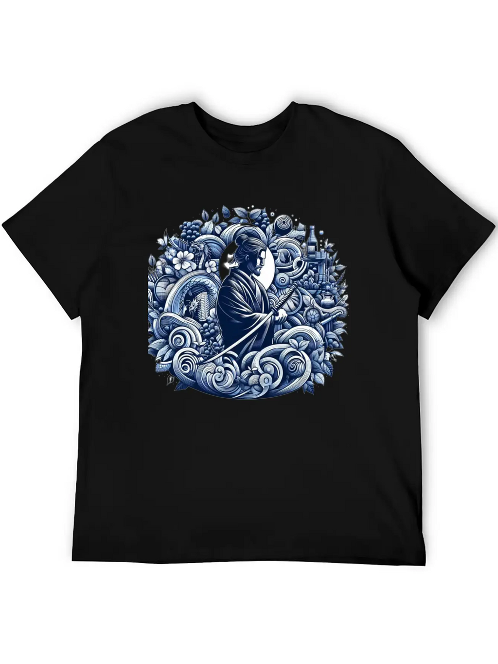 Samurai Spirit Casual Graphic T-Shirt – Simple And Comfortable Daily Wear