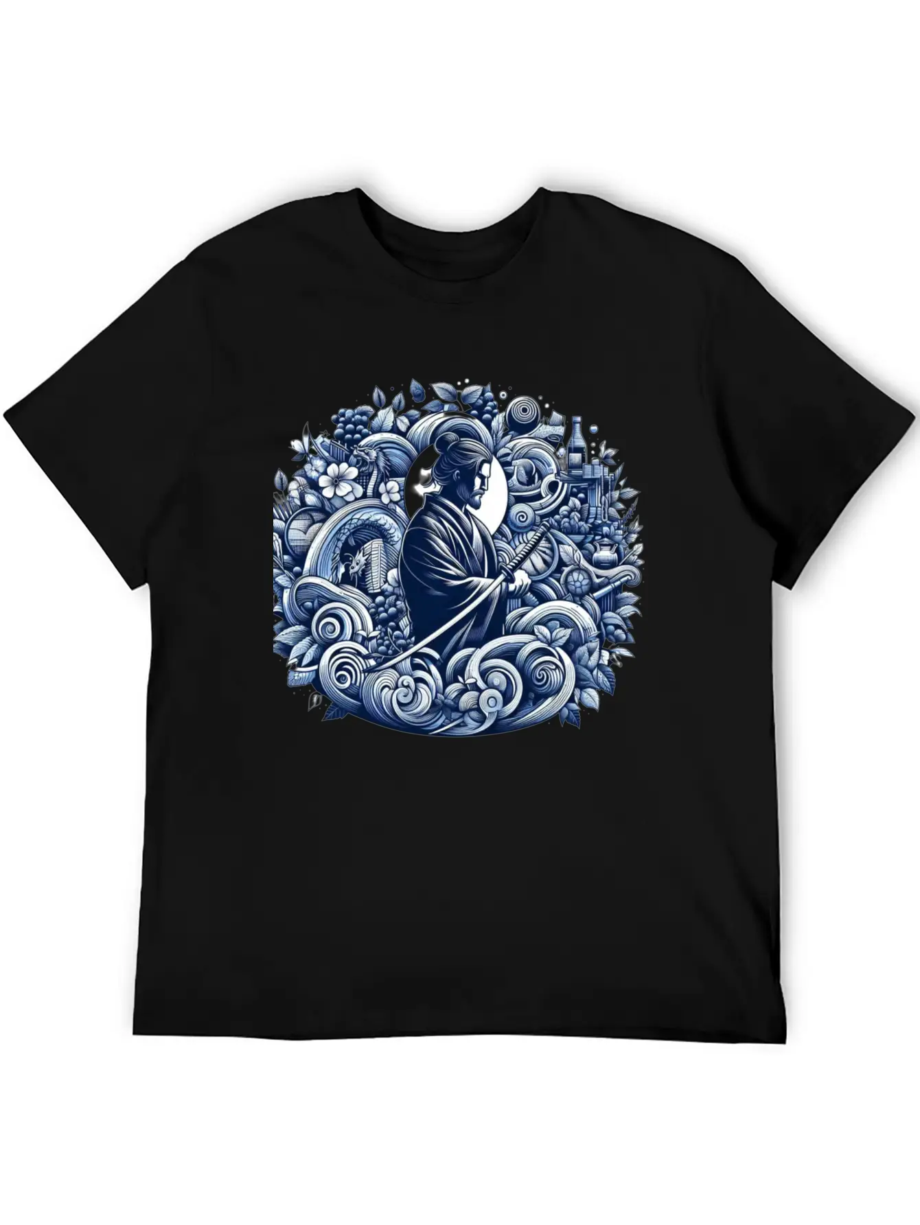 Samurai Spirit Casual Graphic T-Shirt – Simple And Comfortable Daily Wear