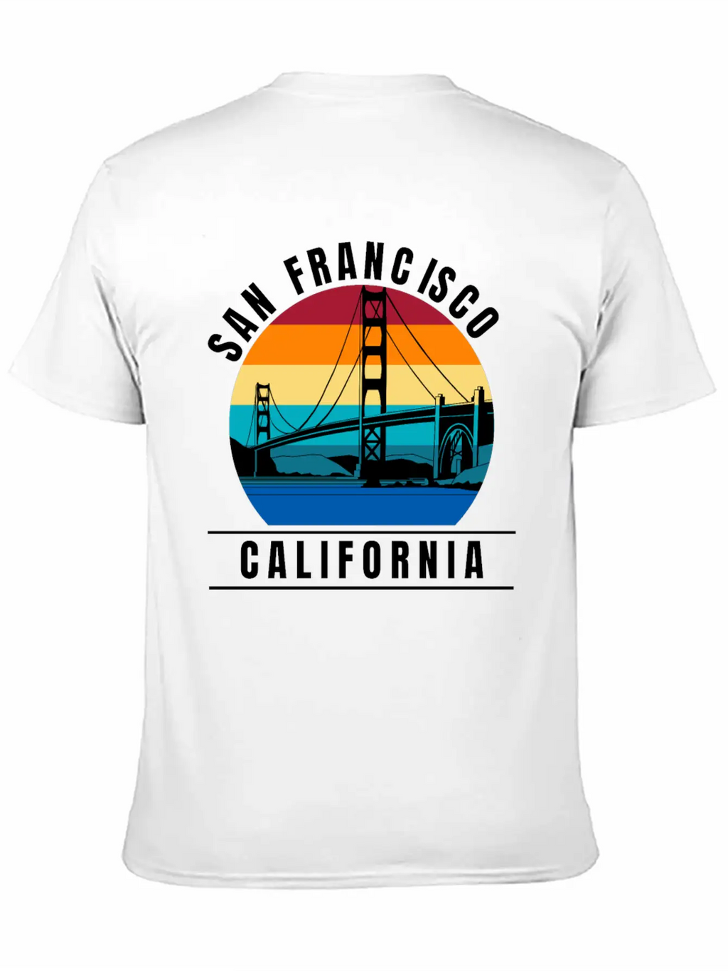 San Francisco California Golden Gate Bridge Breathable Graphic T-Shirt – Perfect For Casual Days