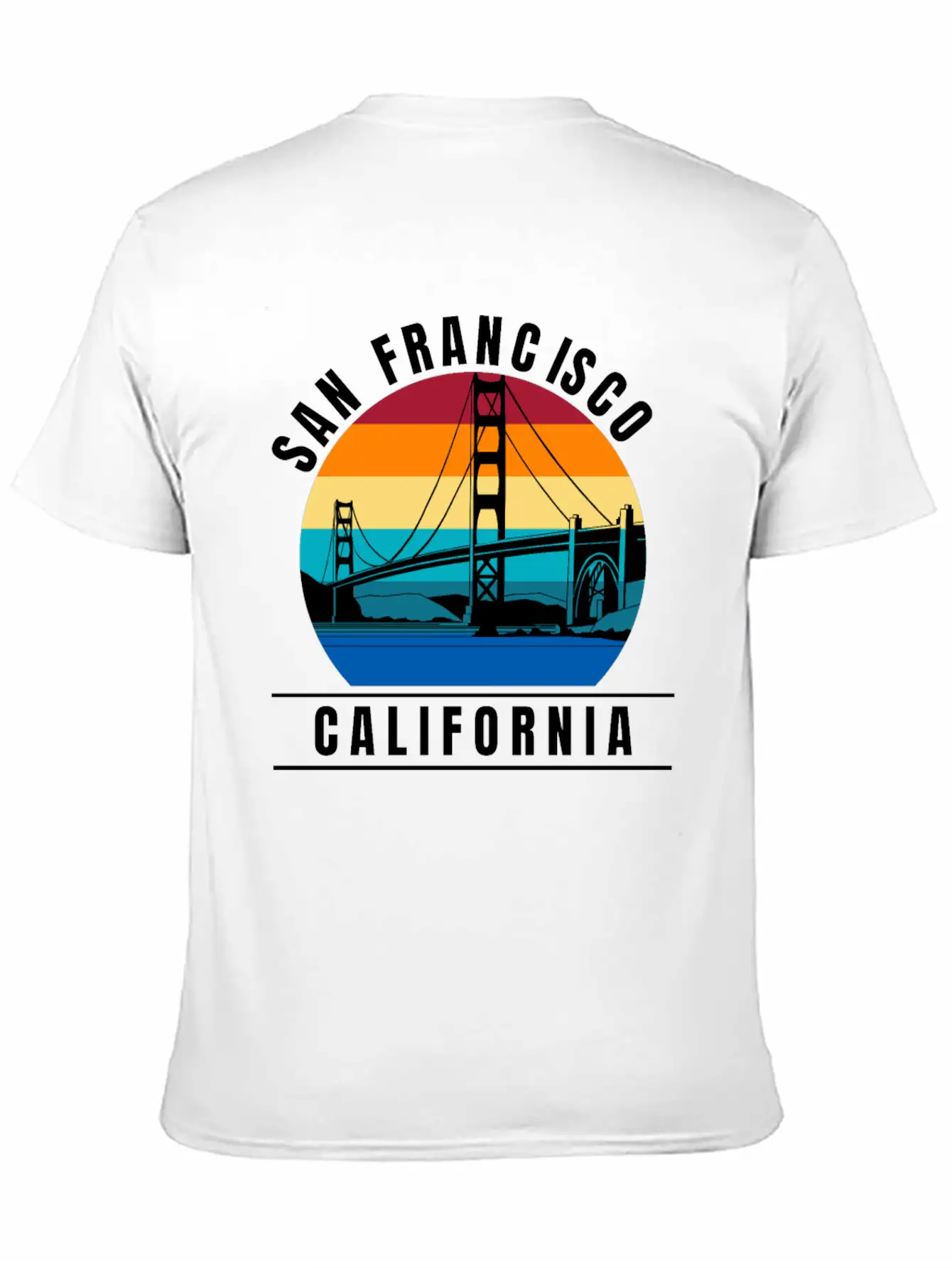 San Francisco California Golden Gate Bridge Breathable Graphic T-Shirt – Perfect For Casual Days