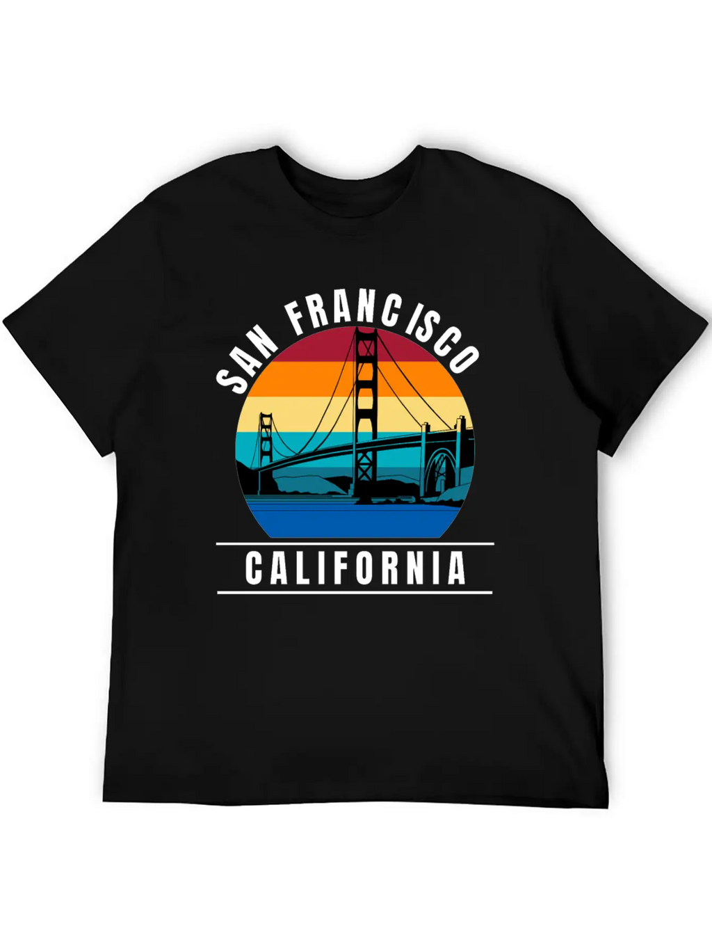 San Francisco California Golden Gate Bridge Breathable Graphic T-Shirt – Perfect For Casual Days