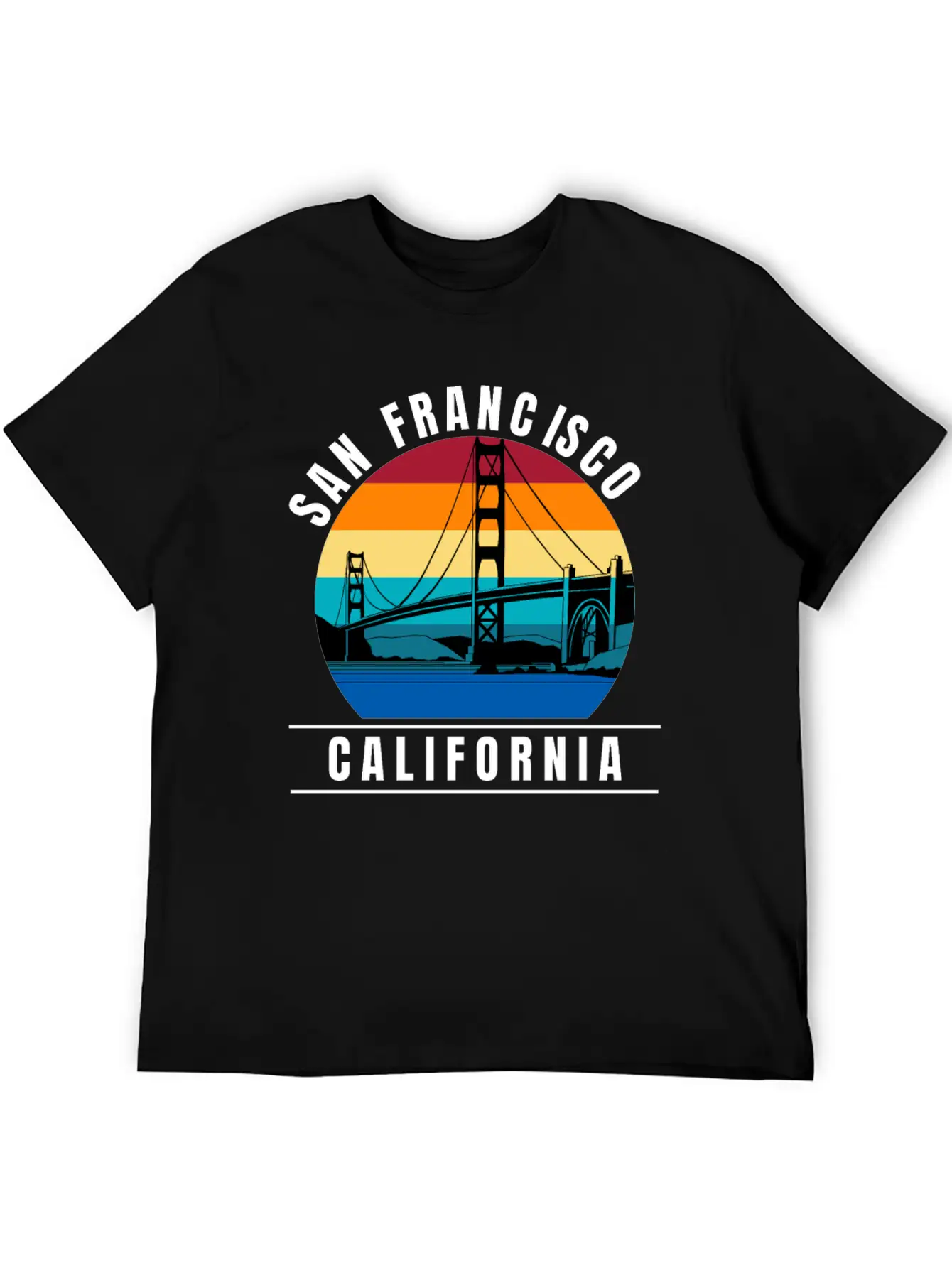 San Francisco California Golden Gate Bridge Breathable Graphic T-Shirt – Perfect For Casual Days