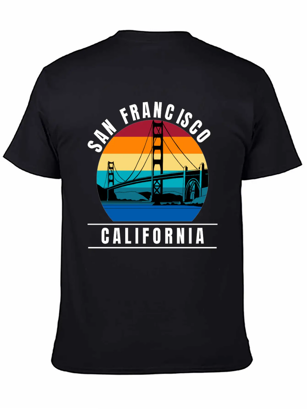 San Francisco California Golden Gate Bridge Breathable Graphic T-Shirt – Perfect For Casual Days