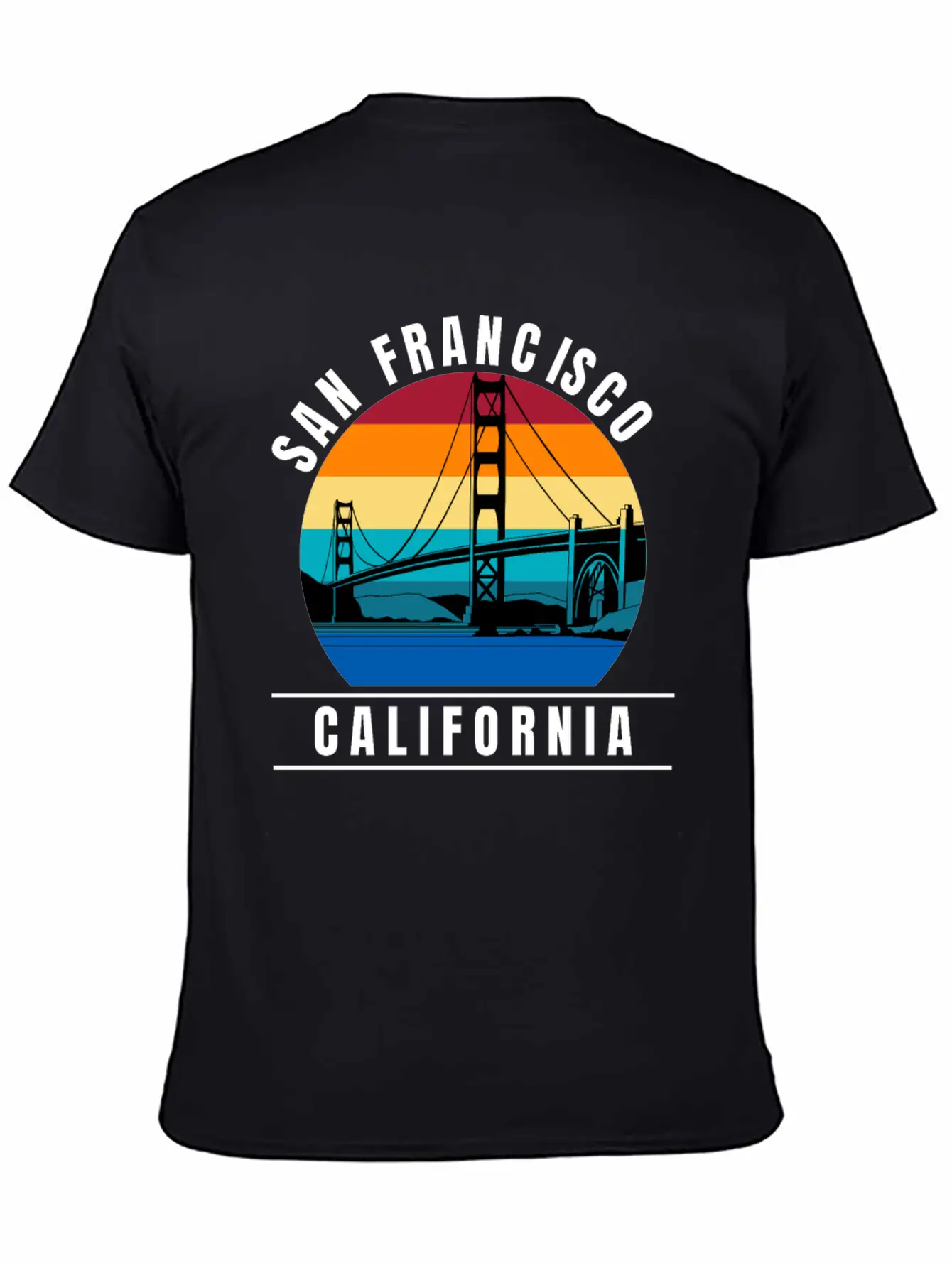 San Francisco California Golden Gate Bridge Breathable Graphic T-Shirt – Perfect For Casual Days
