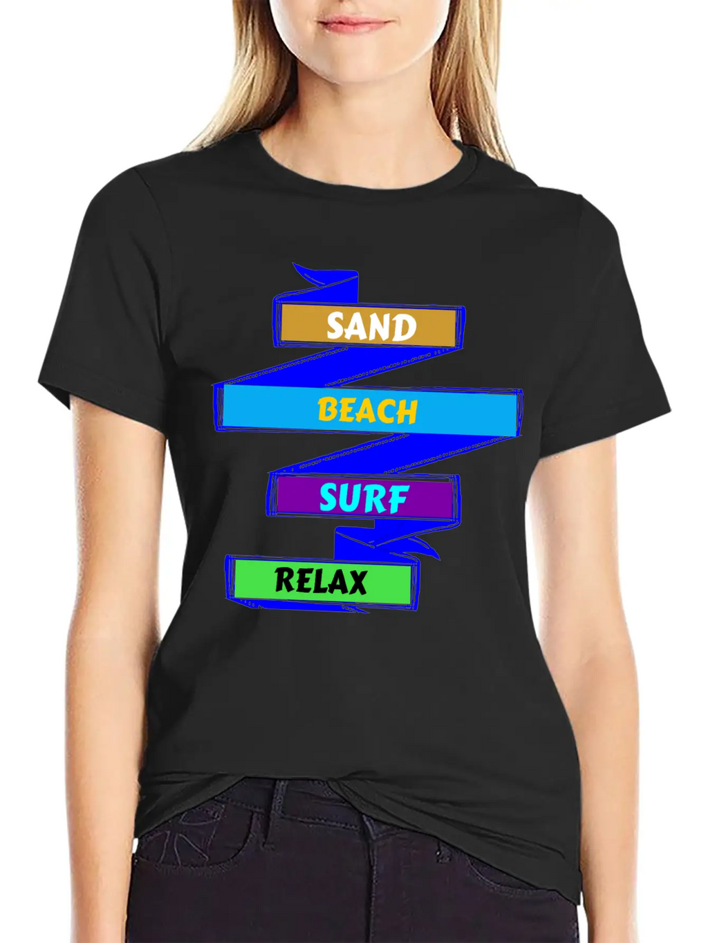 Sand Beach Surf Relax Unisex Casual T-Shirt – Clean Design For Daily Comfort