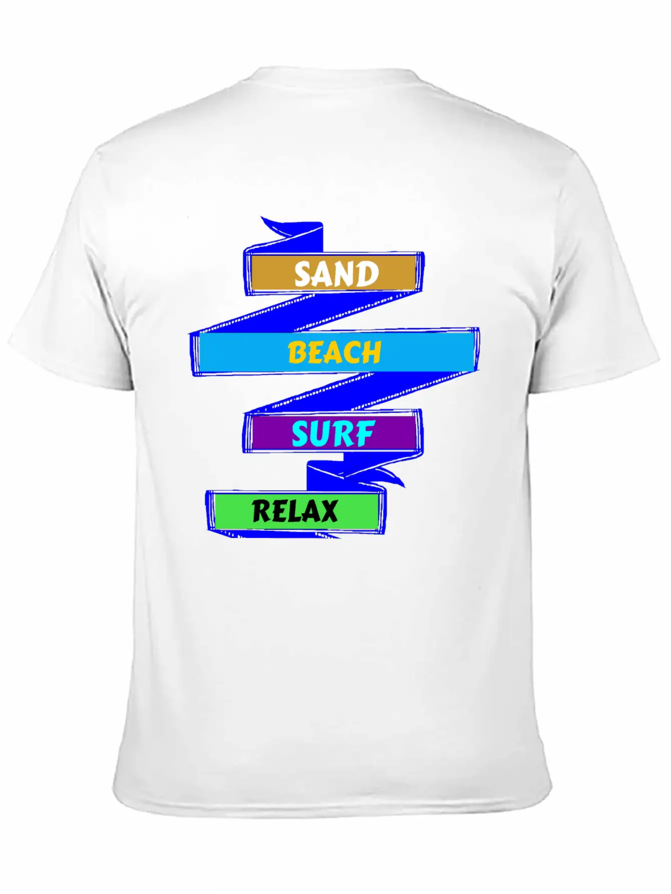 Sand Beach Surf Relax Unisex Casual T-Shirt – Clean Design For Daily Comfort