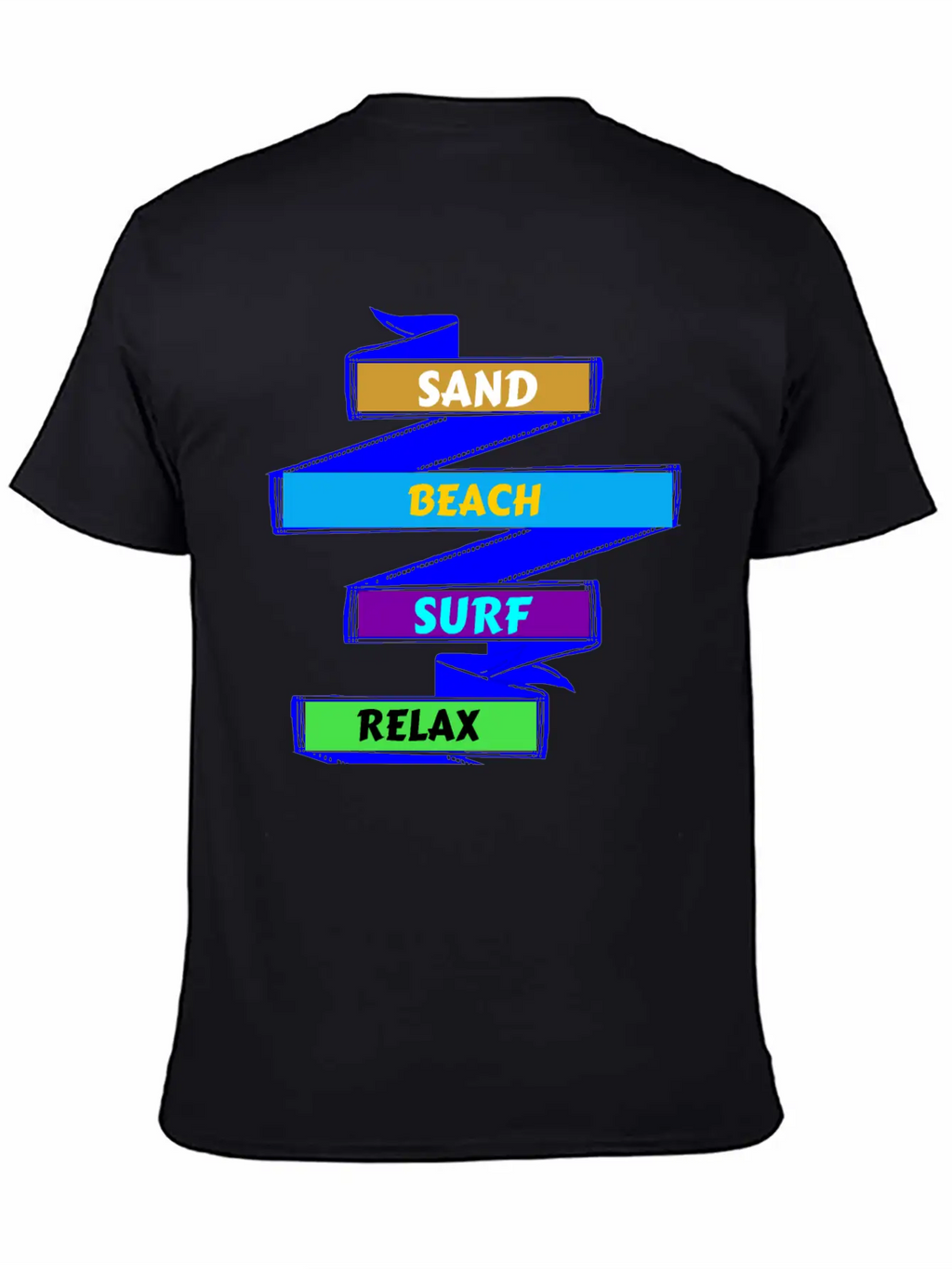 Sand Beach Surf Relax Unisex Casual T-Shirt – Clean Design For Daily Comfort