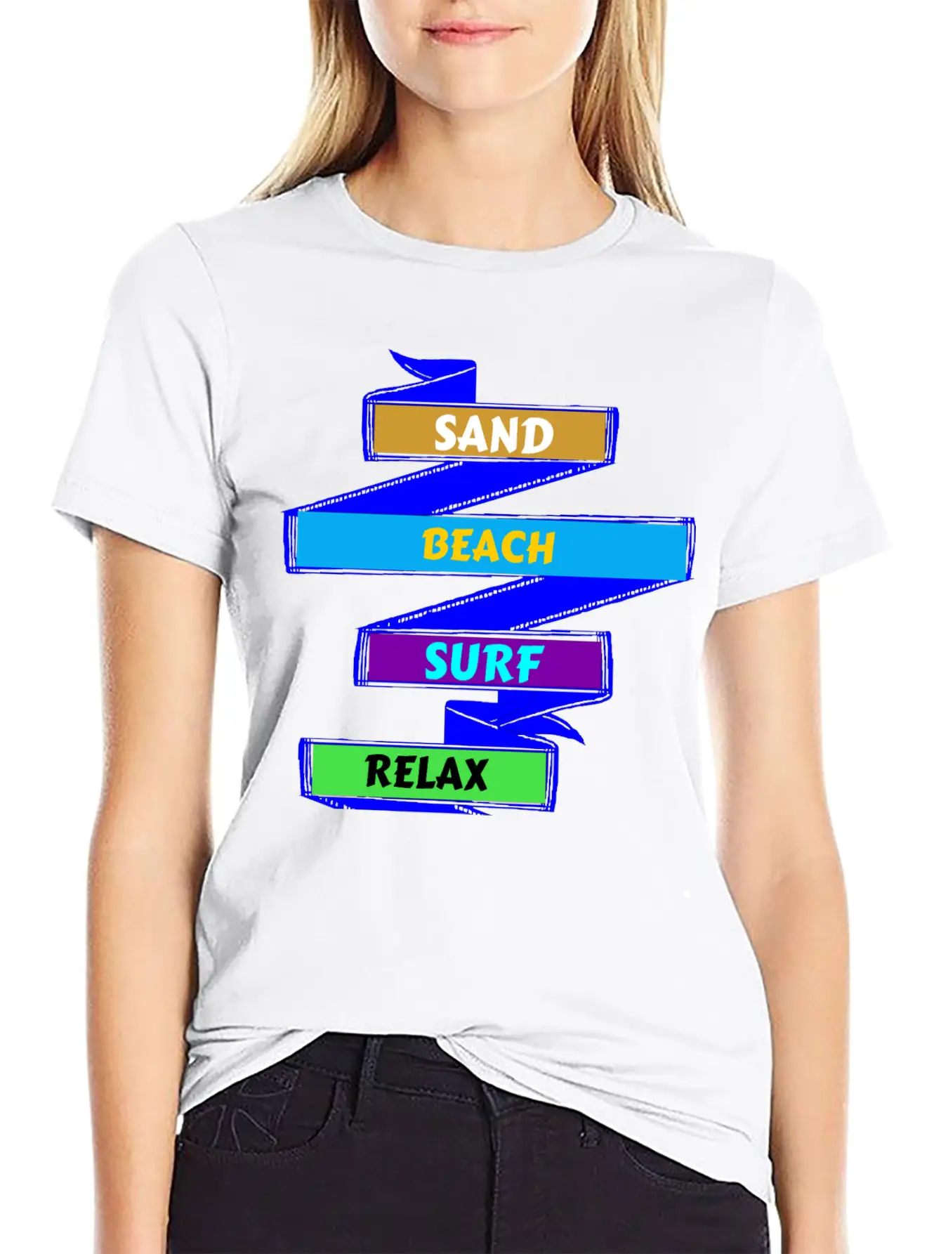 Sand Beach Surf Relax Unisex Casual T-Shirt – Clean Design For Daily Comfort