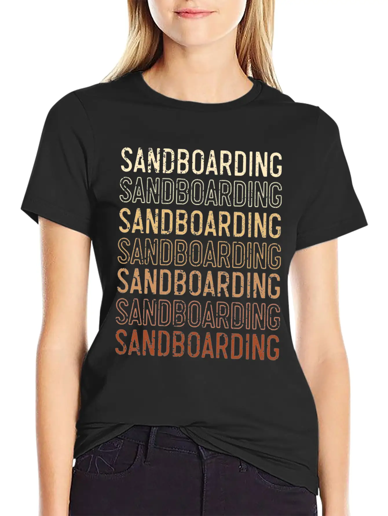 Sandboard Love Boardsport Sand Dune Sandboarding Essential Cotton Tee For Daily Outfits – Unisex Style