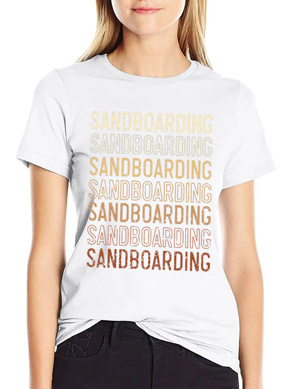 Sandboard Love Boardsport Sand Dune Sandboarding Essential Cotton Tee For Daily Outfits – Unisex Style