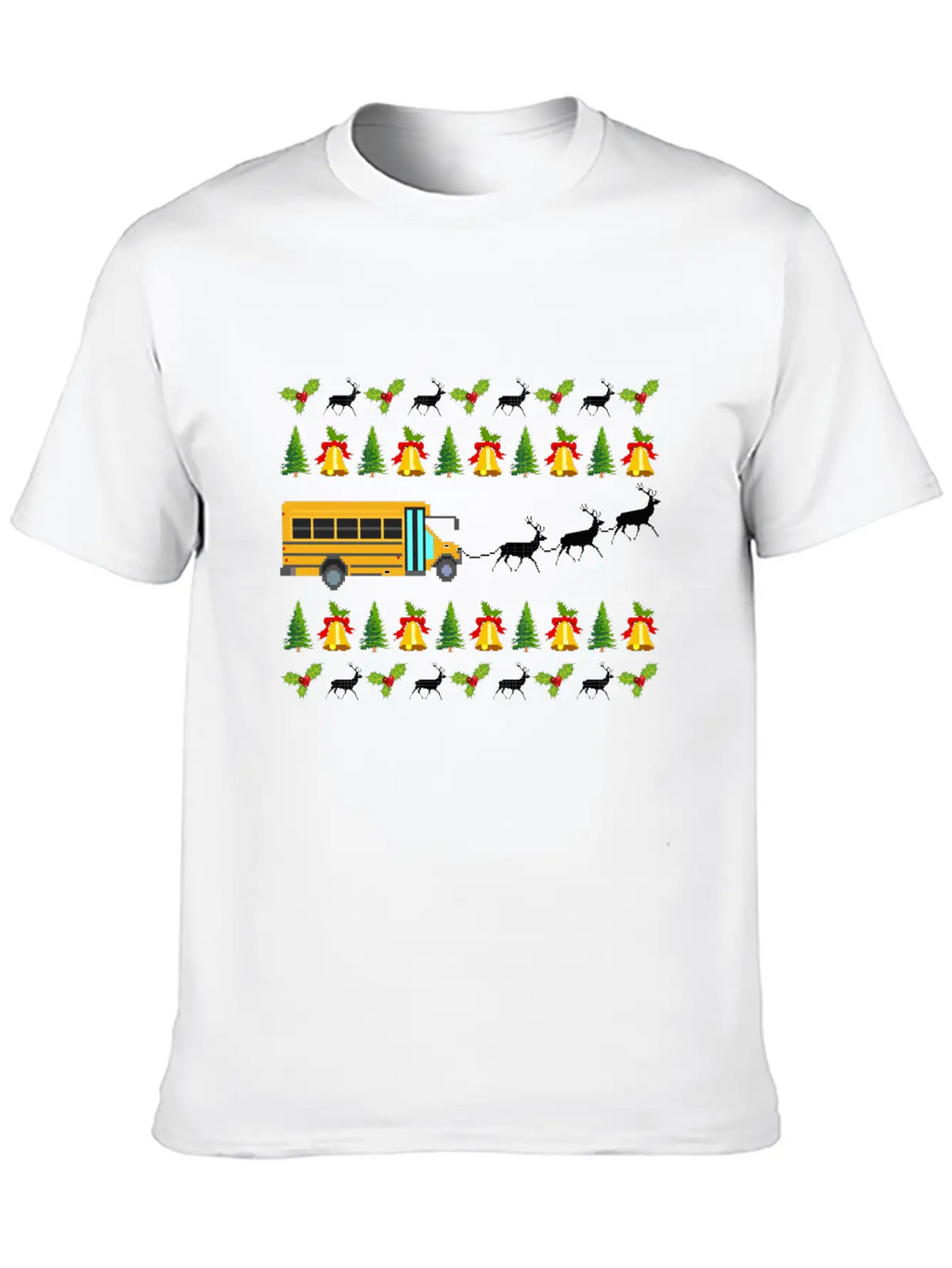 Santa Claus Gift Giving Collection Bus Driver Unisex Casual T-Shirt – Clean Design For Daily Comfort
