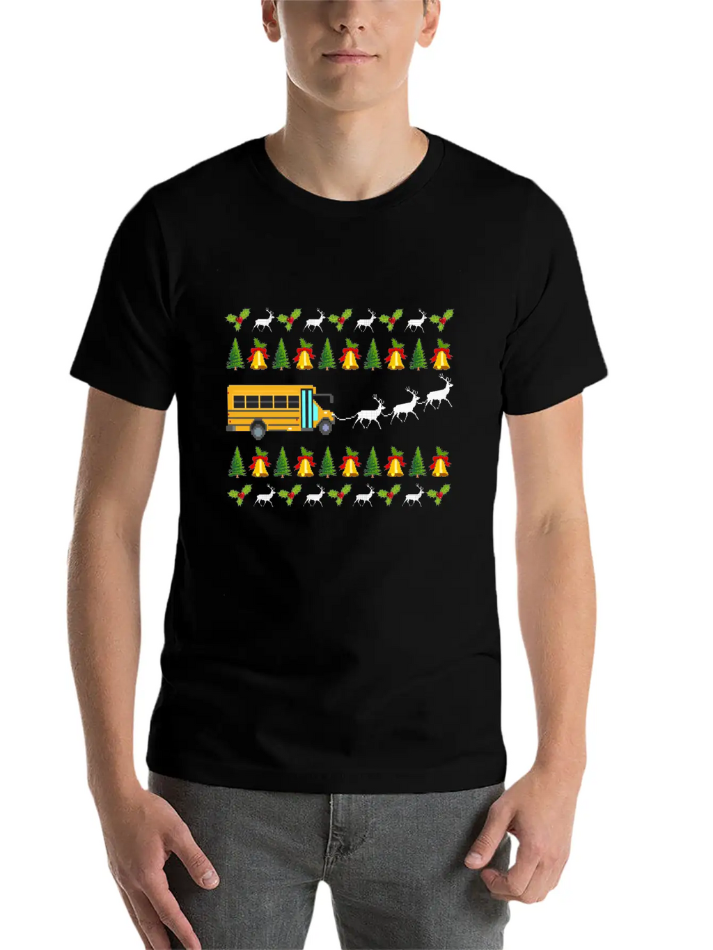 Santa Claus Gift Giving Collection Bus Driver Unisex Casual T-Shirt – Clean Design For Daily Comfort