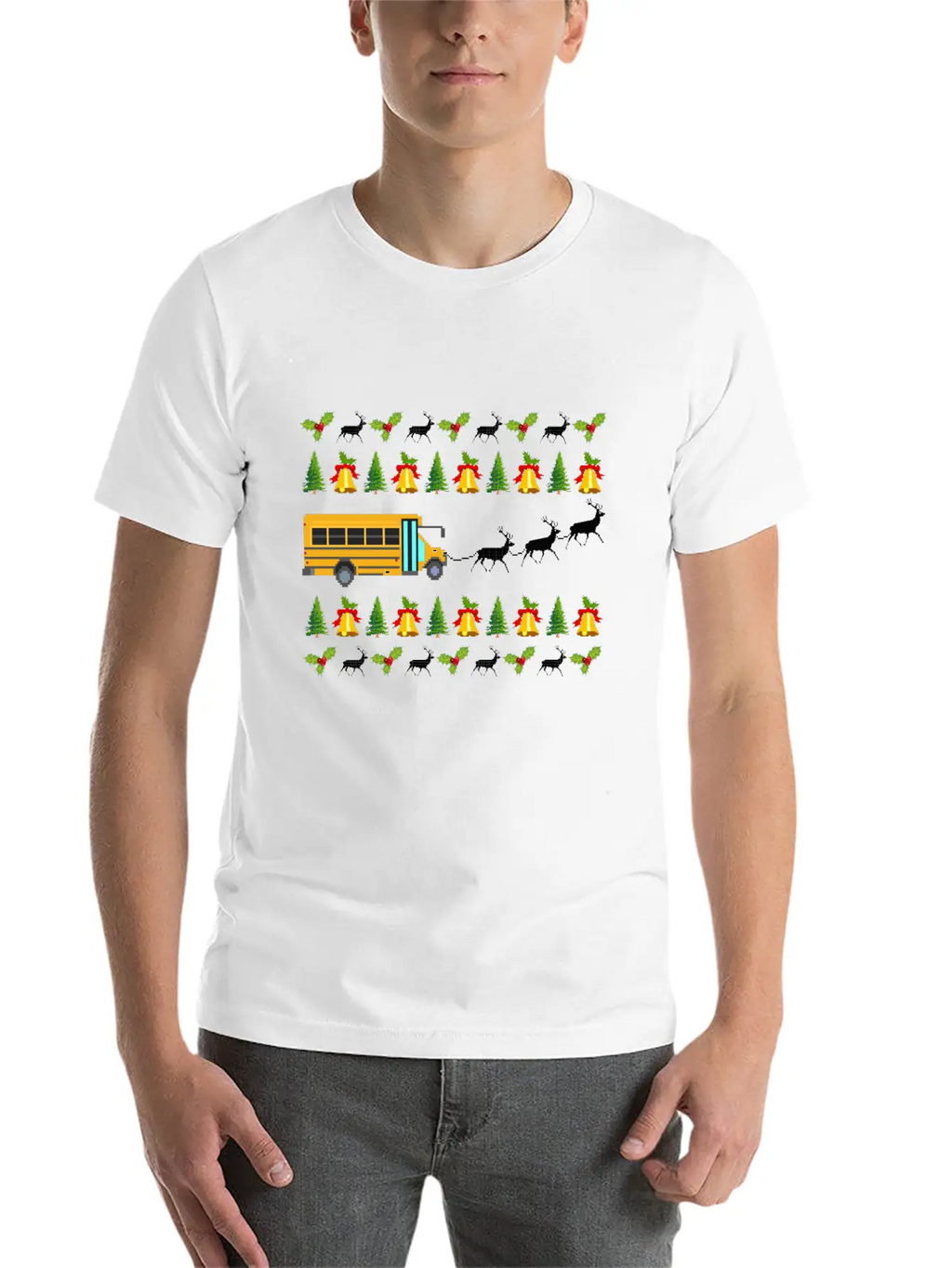 Santa Claus Gift Giving Collection Bus Driver Unisex Casual T-Shirt – Clean Design For Daily Comfort