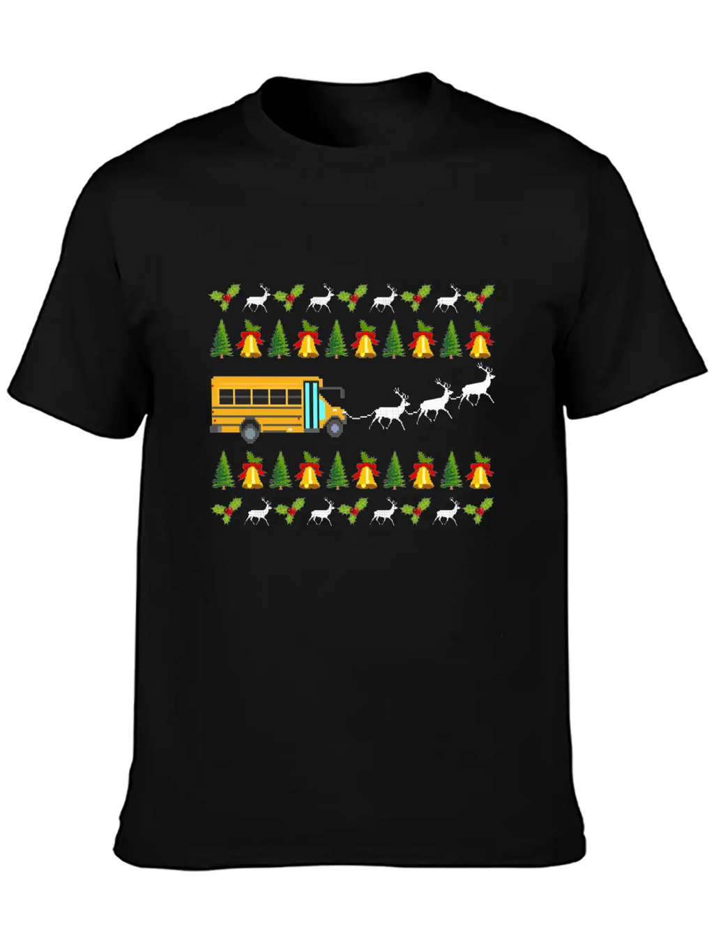 Santa Claus Gift Giving Collection Bus Driver Unisex Casual T-Shirt – Clean Design For Daily Comfort