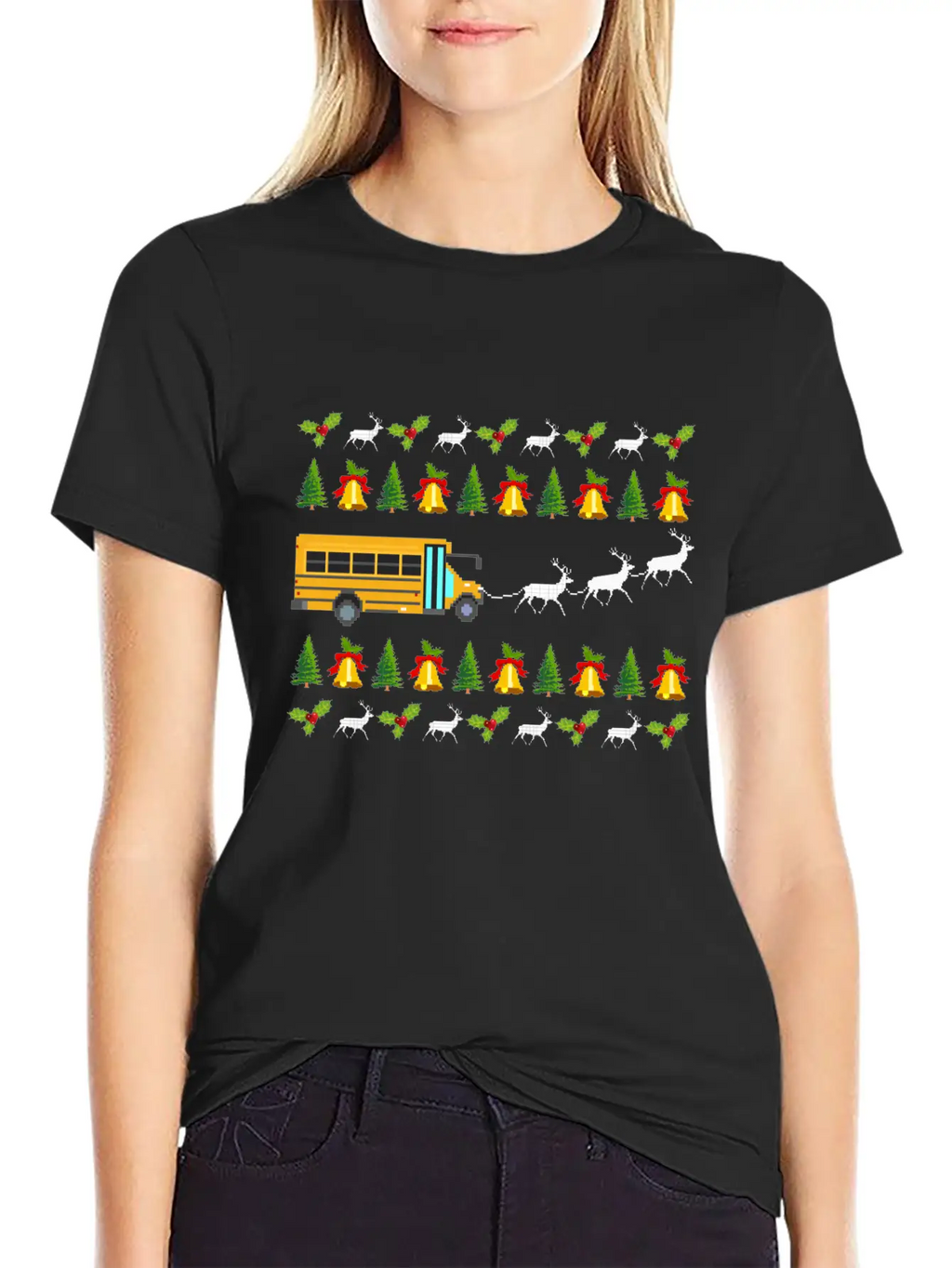 Santa Claus Gift Giving Collection Bus Driver Unisex Casual T-Shirt – Clean Design For Daily Comfort