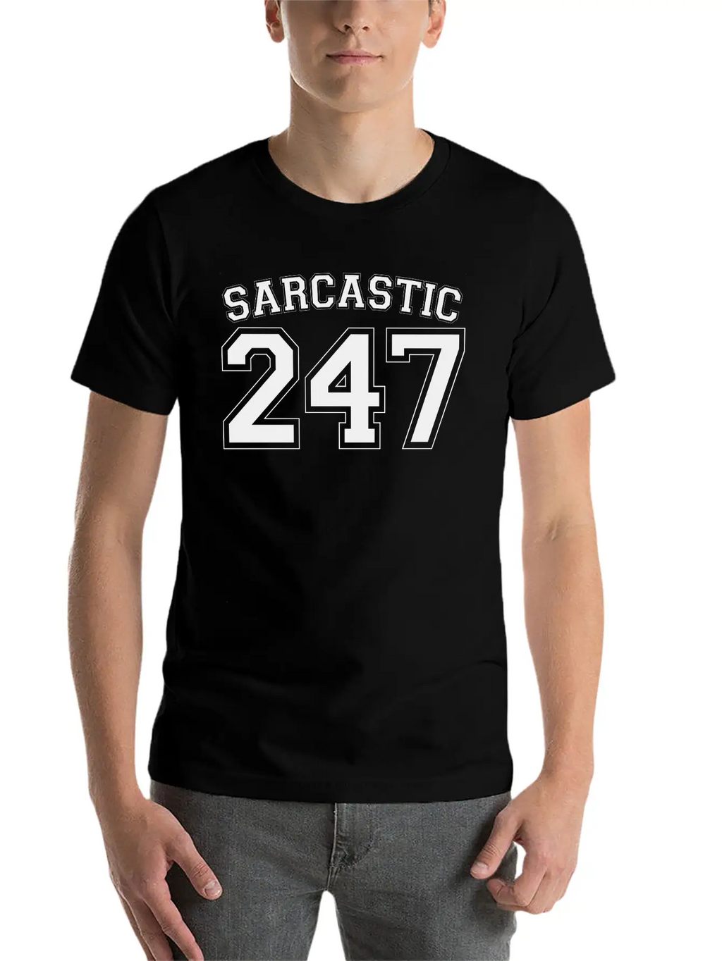 Sarcastic 247 Breathable Soft Cotton T-Shirt – Timeless Casual Look