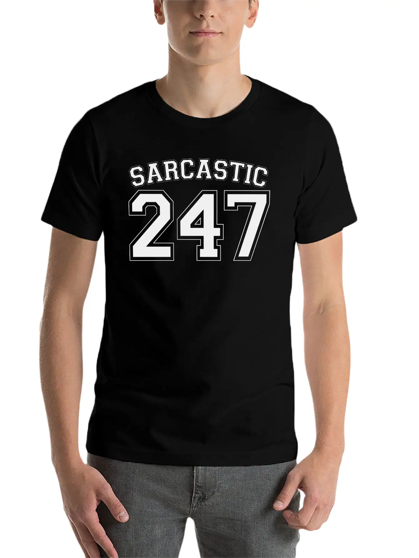 Sarcastic 247 Breathable Soft Cotton T-Shirt – Timeless Casual Look