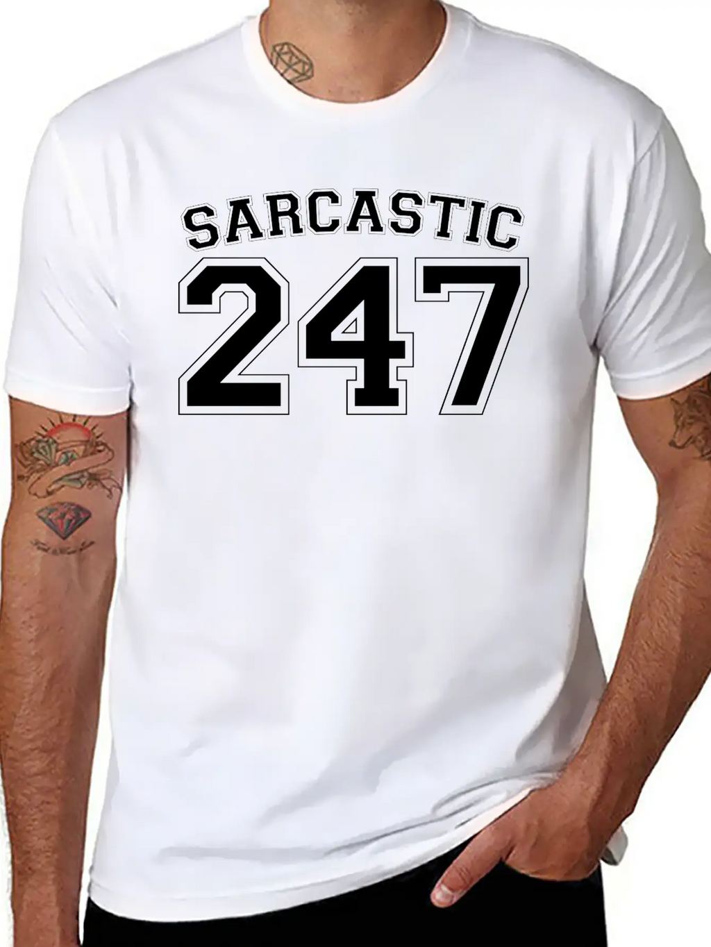 Sarcastic 247 Breathable Soft Cotton T-Shirt – Timeless Casual Look